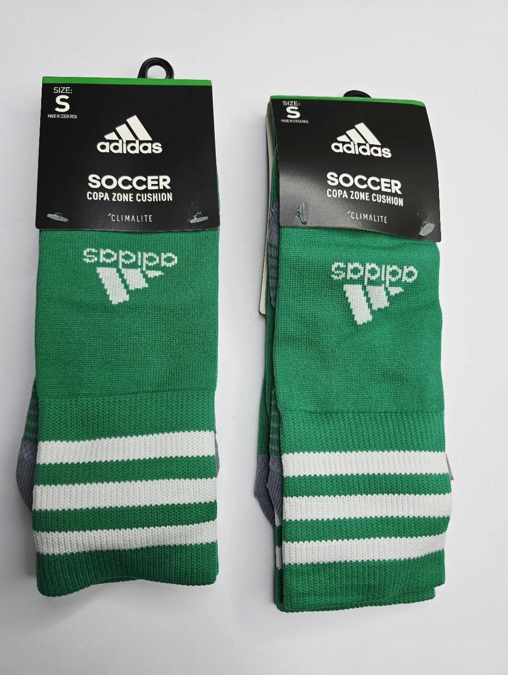 Adidas Copa Zone Cushion IV Climalite Soccer Socks Kelly Green Size Small NWT